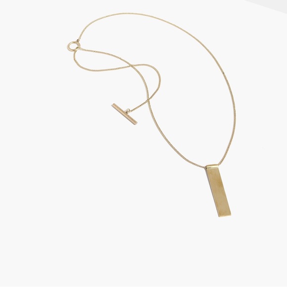 Madewell Rivet & Thread ID Pendant Necklace - Picture 2 of 8